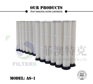 Sacos de filtragem plissados moldados em PTFE PU, 153 * 2000mm Sacos de filtragem para extração de poeira