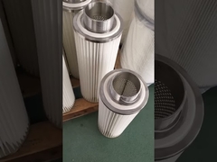 Threaded Spunbond Pleated Dust Filter Cartridge With Stainless Steel Cover