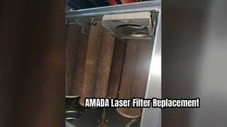 Substituição do filtro coletor de poeira a laser AMADA