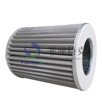 Filtro G3.0 Cartucho de filtro de gás natural de malha de aço inoxidável de 10 μM para estações de distribuição