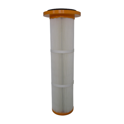 Polyurethane Top / Bottom Pleated Bag Filter Cylindrical