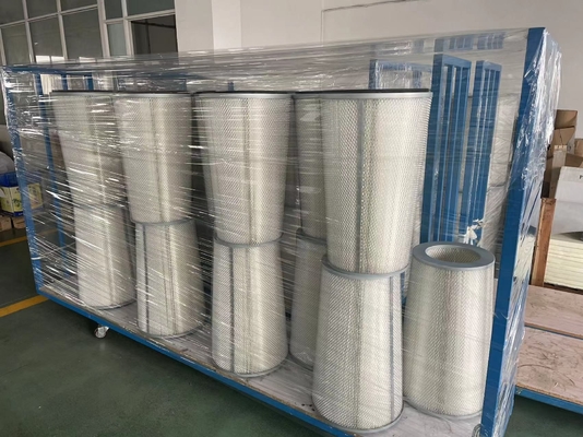 Polyester PTFE Cartridge Filter 324x213x1000mm Cylindrical