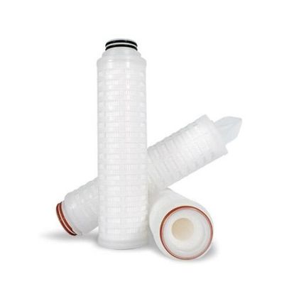 Cartucho de filtro plissado de PP Eficiência de alta taxa de fluxo 99% Eficiência de filtragem 99,8% Partículas maiores que 0,3-0,5um