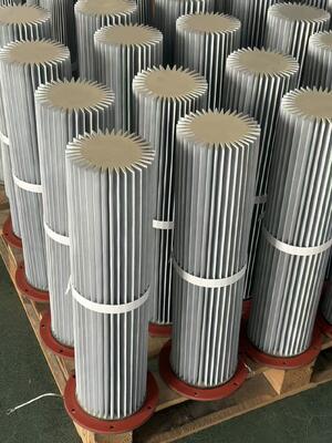 Cartucho de filtro de metal plissado de aço inoxidável de montagem de flange, reutilizável, lavável, elemento de filtro industrial dobrado