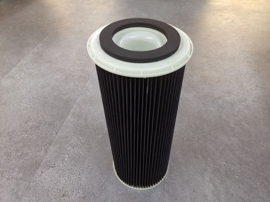 Filtro de ar para colector de poeira de poliéster antiestático cilíndrico para substituição de Amano