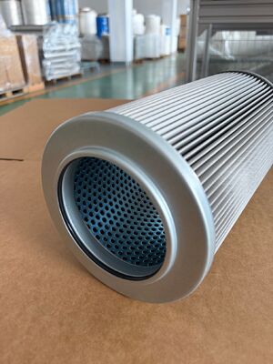 Cartucho de filtro de fibra de vidro, elemento filtrante de retorno de óleo hidráulico para vida útil prolongada do sistema de óleo de prensa hidráulica