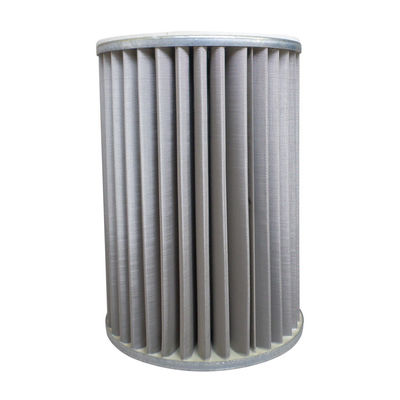 Elemento de filtro do gás G2.5 uma precisão de 50 mícrons com o tampão de extremidade galvanizado
