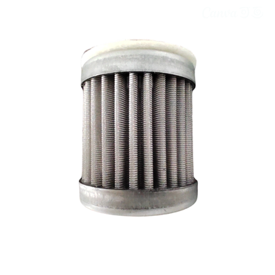 304/316L Miniatura de aço inoxidável de alta temperatura Cartuchos de filtro plissados resistentes à corrosão 1-100m Filtração de óleo
