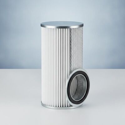 Elemento de filtro Recolhedor de poeira Cartucho de filtro com tampa de ponta plana concebido para filtração consistente de poeira
